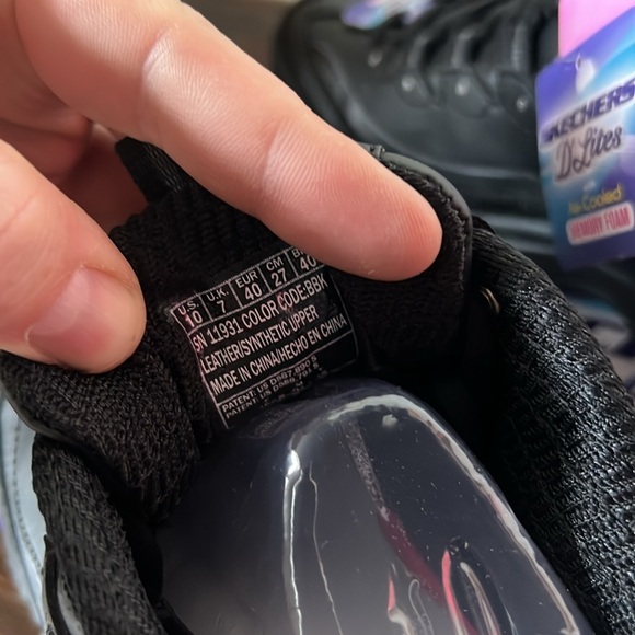 NIB Sketchers D’Lites Leather Memory Foam Sneakers Womens Size 10 - Picture 6 of 6